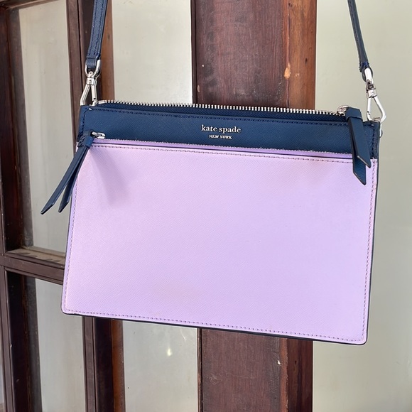 Kate Spade crossbody bag - Cameron Lilac colorblock - Picture 3 of 17